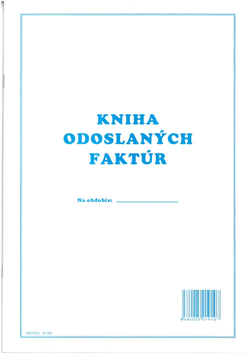 Kniha odoslaných faktúr A4 (40 strán, 720 položiek)