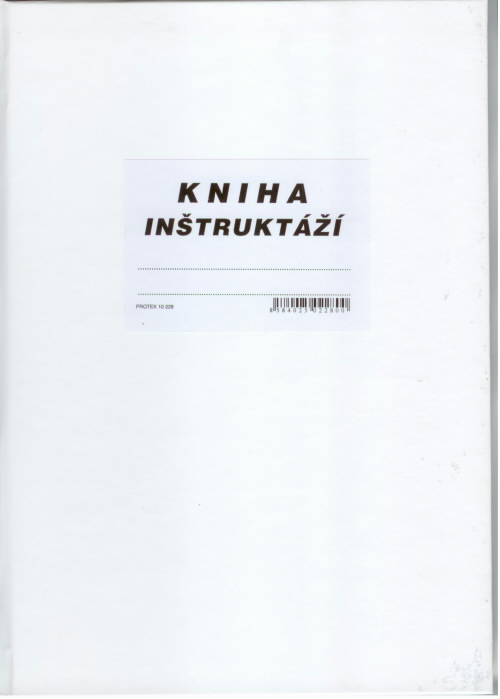 Kniha inštruktáží - školení (A4, tvrdá väzba, 96 strán)