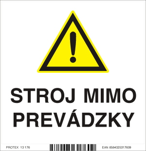 Piktogram stroj mimo prevádzky