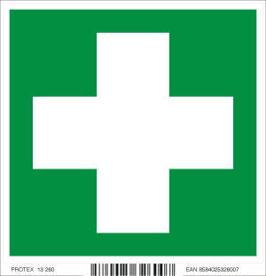 Piktogram - miesto prvej pomoci (10 x 10 cm)