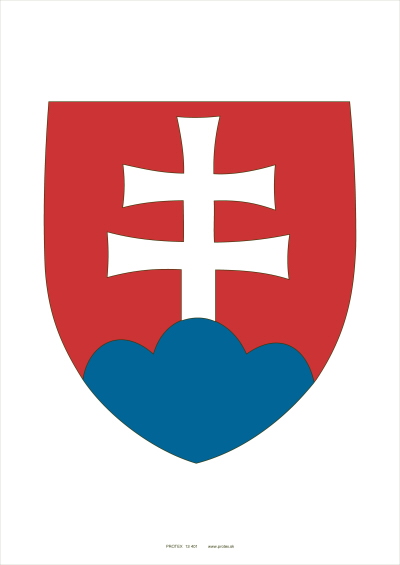 Štátny znak Slovenskej republiky A4 (laminovaný)