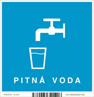 Piktogram "Pitná voda" (10 x 10 cm)
