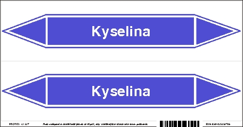 Označenie potrubia Kyselina (20x10 cm)
