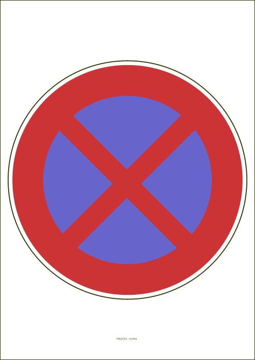 Označenie "Zákaz zastavenia" (A4, laminované)