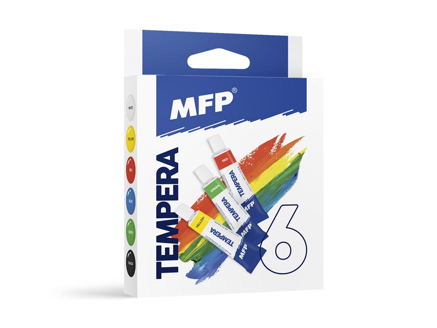 Temperové farby 12ml/ 6ks