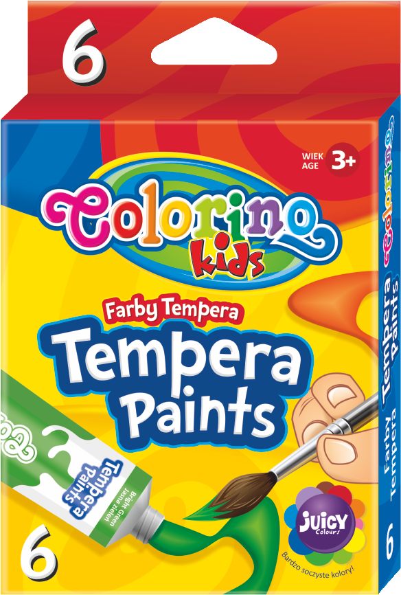 Temperové farby COLORINO 6ks/12ml
