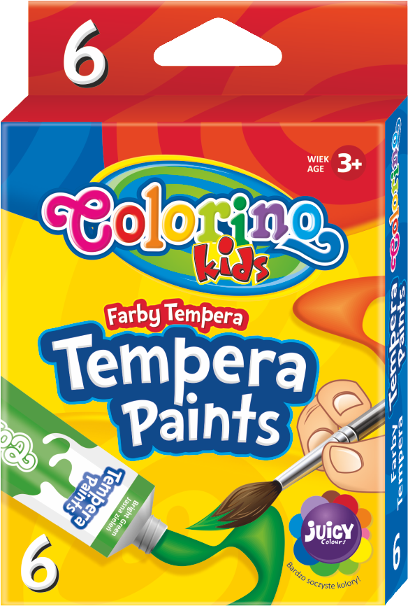 temperové farby COLORINO 6ks/12ml
