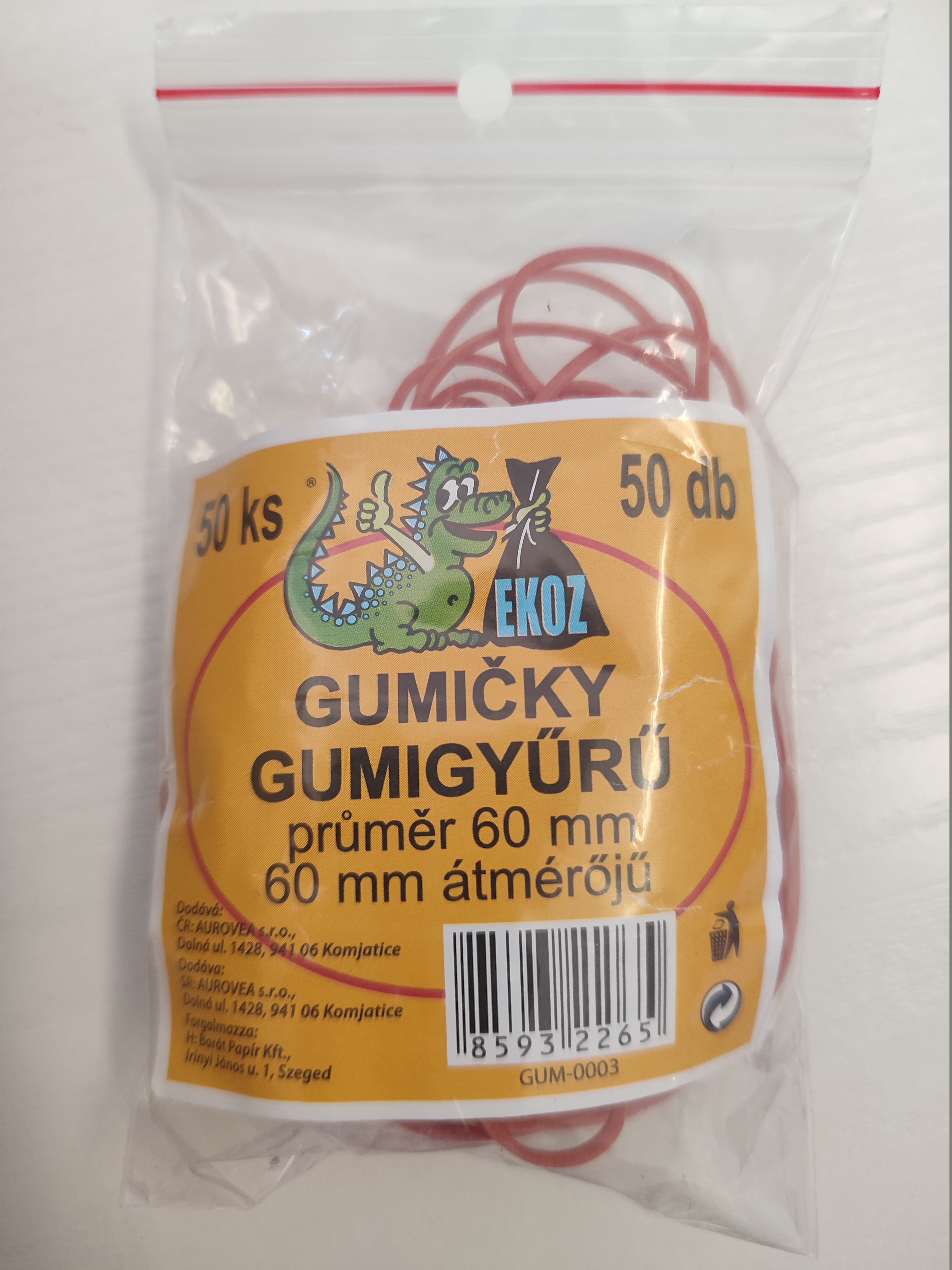 Gumičky 60mm