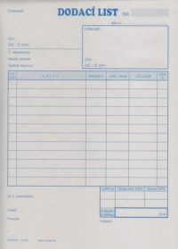 Dodací list A5 (blok 100 listov)