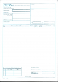 Faktúra A4 (samoprepisovací, blok 100 listov)