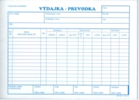 Výdajka-prevodka s DPH A5 (samoprepisovací, blok 100 listov)