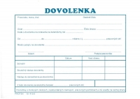 Dovolenka (samoprepisovací blok A6, 100 listov)