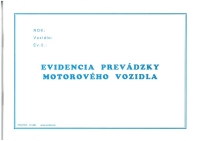 Evidencia prevádzky motorového vozidla (A5, 80 strán)
