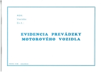 Evidencia prevádzky motorového vozidla (A5, 80 strán)