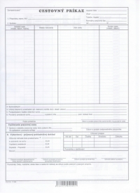 Cestovný príkaz A4 (list A4)