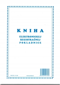 Kniha elektronickej registračnej pokladnice (ERP), A4, 96 str., tvrdá väzba