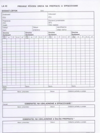 Preukaz pôvodu dreva na prepravu a spracovanie A4 samoprepisovací (blok 100 listov)