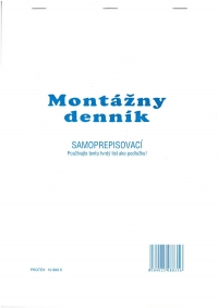 Montážny denník (samoprepisovací blok A4, 100 listov)