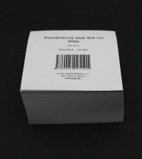 9x9cm biely poznámkový blok (500 listový)