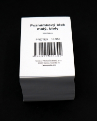 6x9 cm biely poznámkový blok (500 listov)