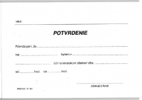 Potvrdenie o lekárskom ošetrení A6 (blok 100 listov)