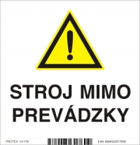 Piktogram stroj mimo prevádzky