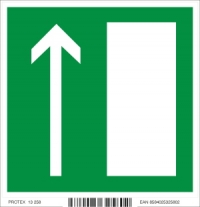 Piktogram - núdzový východ alebo úniková cesta 8 (10 x 10 cm)