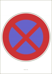 Označenie "Zákaz zastavenia" (A4, laminované)