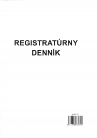 Registratúrny denník A4, tvrdá väzba