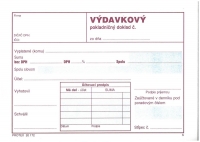 Výdavkový pokladničný doklad samoprepisovací blok A6 - dvojfarebná potlač