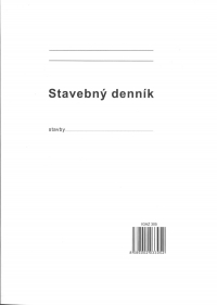 Stavebný denník A4 (158 listov, číslovaný, samoprepisovací)