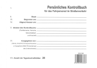 Persönliches kontrollbuch - zošit A5 pre vodičov
