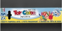 Prstové farby Cores 6+1x30ml