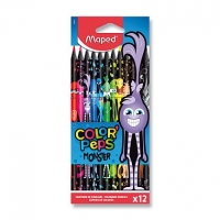 Farebné ceruzky Maped Monster 12ks 